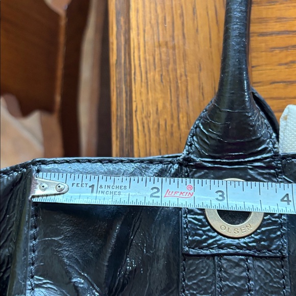 Sigrid Olsen Black Patent Leather Tote - Picture 9 of 11